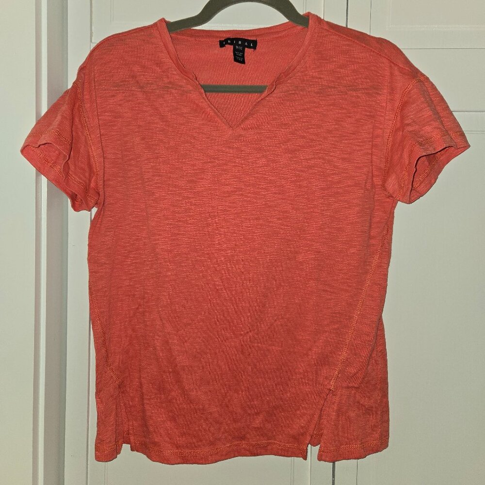 Tribal V-neck top